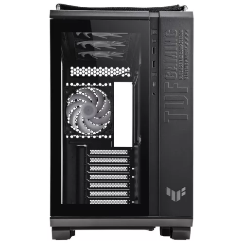 ASUS PER ASUS Ház TUF Gaming GT502 Plus, Tápegység nélkül, Fekete, Üvegfalú