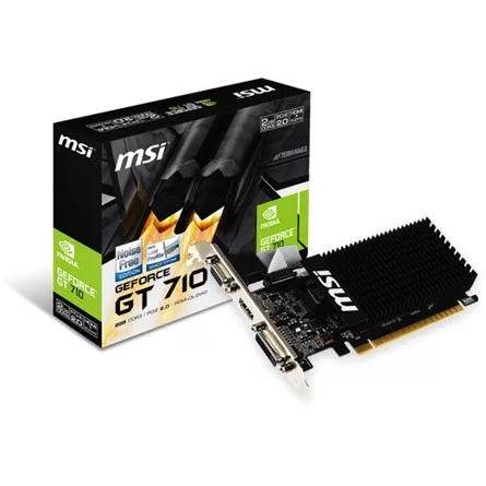 MSI PCC MSI Videokártya PCI-Ex16x nVIDIA GT 710 2GB DDR3 Pas