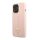 CG Mobile iPhone 13 Pro GUESS TRIANGLE szilikon telefonvédő mikrofiber plüss belső, kameravédő, RÓZSASZÍN