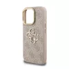 CG MOBILE iPhone 16 Pro GUESS 4G METAL LOGO STAND műanyag telefonvédő ütésállóság, kitámasztó, RÓZSASZÍN