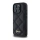 CG MOBILE iPhone 16 Pro GUESS PU LEATHER QUILTED szilikon telefonvédő ütésállóság, rombusz, FEKETE