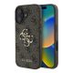 CG Mobile iPhone 16 Plus 5G GUESS 4G BIG LOGO szilikon telefonvédő ütésállóság, bőr hatású hátlap, BARNA