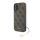 CG MOBILE iPhone 16 GUESS 4G CHARMS műanyag telefonvédő textil hátlap, telefondísz, BARNA