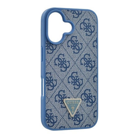 CG Mobile GUESS LEATHER METAL LOGO STRASS CROSSBODY szilikon telefonvédő (ütésállóság, bőr hatású hátlap + vállpánt) SÖTÉTKÉK