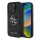 CG Mobile iPhone 16 Pro Max 5G GUESS 4G BIG LOGO szilikon telefonvédő ütésállóság, bőr hatású hátlap, FEKETE