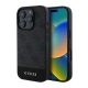 CG Mobile iPhone 16 Pro Max 5G GUESS 4G STRIPE műanyag telefonvédő textil hátlap SZÜRKE