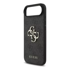   CG MOBILE iPhone Air GUESS 4G BIG LOGO szilikon telefonvédő ütésállóság, bőr hatású hátlap, FEKETE