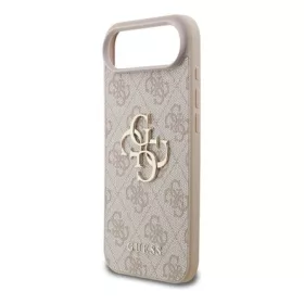   CG MOBILE iPhone Air GUESS 4G BIG LOGO szilikon telefonvédő ütésállóság, bőr hatású hátlap, RÓZSASZÍN