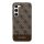 CG Mobile Samsung S24 Ultra 5G GUESS 4G STRIPE műanyag telefonvédő textil hátlap BARNA