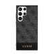 Cg Mobile Samsung S24 Ultra 5G GUESS 4G STRIPE műanyag telefonvédő textil hátlap SZÜRKE