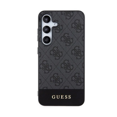 CG Mobile Samsung S24 5G GUESS 4G STRIPE műanyag telefonvédő textil hátlap SZÜRKE