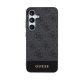 CG Mobile Samsung S24 5G GUESS 4G STRIPE műanyag telefonvédő textil hátlap SZÜRKE