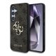 Cg Mobile Samsung S25 Plus GUESS 4G BIG LOGO szilikon telefonvédő ütésállóság, bőr hatású hátlap, SÖTÉTBARNA