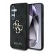 Cg Mobile Samsung S25 Plus GUESS 4G BIG LOGO szilikon telefonvédő ütésállóság, bőr hatású hátlap, FEKETE