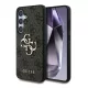 Cg Mobile Samsung S25 GUESS 4G BIG LOGO szilikon telefonvédő ütésállóság, bőr hatású hátlap, SÖTÉTBARNA