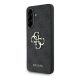 CG MOBILE Samsung A36 5G GUESS PU 4G METAL LOGO CASE műanyag telefonvédő ütésállóság, bőr hatású hátlap, SÖTÉTSZÜRKE