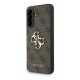 CG MOBILE Samsung A56 5G GUESS PU 4G METAL LOGO CASE műanyag telefonvédő ütésállóság, bőr hatású hátlap, BARNA