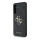 CG MOBILE Samsung A56 5G GUESS PU 4G METAL LOGO CASE műanyag telefonvédő ütésállóság, bőr hatású hátlap, SÖTÉTSZÜRKE