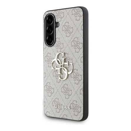 CG MOBILE Samsung A56 5G GUESS PU 4G METAL LOGO CASE műanyag telefonvédő ütésállóság, bőr hatású hátlap, RÓZSASZÍN