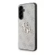 CG MOBILE Samsung A56 5G GUESS PU 4G METAL LOGO CASE műanyag telefonvédő ütésállóság, bőr hatású hátlap, RÓZSASZÍN