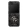CG MOBILE Samsung Z Flip7 GUESS BIG 4G CLASSIC LOGO szilikon telefonvédő műanyag hátlap, ECO bőr hatású hátlap, FEKETE