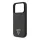 CG MOBILE iPhone 17 Pro GUESS LEATHER 4G TRIANGLE STRASS MAGSAFE szilikon telefonvédő bőr hatású hátlap, MagSafe, FEKETE
