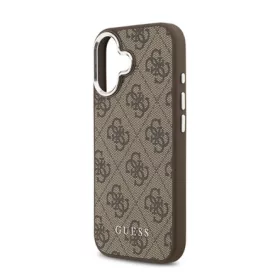   CG MOBILE iPhone 17 GUESS 4G MAGSAFE szilikon telefonvédő ütésállóság, műanyag hátlap, BARNA