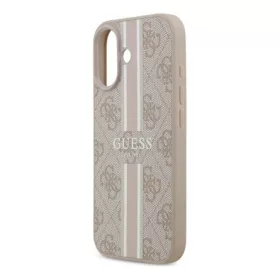   CG MOBILE iPhone 17 GUESS 4G PRINTED STRIPES szilikon telefonvédő ütésállóság, MagSafe, RÓZSASZÍN