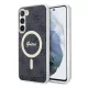 CG MOBILE Samsung S23 Plus GUESS 4G MAGSAFE szilikon telefonvédő ütésállóság, műanyag hátlap, FEKETE