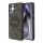 CG MOBILE Samsung S25 Ultra GUESS 4G ROUND PATCH CLASSIC LOGO szilikon telefonvédő ütésállóság, MagSafe, VILÁGOSBARNA
