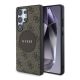 CG MOBILE Samsung S25 Ultra GUESS 4G ROUND PATCH CLASSIC LOGO szilikon telefonvédő ütésállóság, MagSafe, VILÁGOSBARNA
