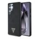 CG MOBILE Samsung S25 Ultra GUESS GRAINED HOT STAMP PEONY PATTERN szilikon telefonvédő ütésállóság, MagSafe, FEKETE