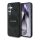 CG MOBILE Samsung S25 Plus GUESS 4G ROUND PATCH CLASSIC LOGO szilikon telefonvédő ütésállóság, MagSafe, FEKETE