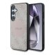 CG MOBILE Samsung S25 GUESS 4G ROUND PATCH CLASSIC LOGO szilikon telefonvédő ütésállóság, MagSafe, RÓZSASZÍN