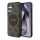 CG MOBILE Samsung S25 GUESS 4G ROUND PATCH CLASSIC LOGO szilikon telefonvédő ütésállóság, MagSafe, VILÁGOSBARNA
