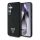 CG MOBILE Samsung S25 GUESS GRAINED HOT STAMP PEONY PATTERN szilikon telefonvédő ütésállóság, MagSafe, FEKETE