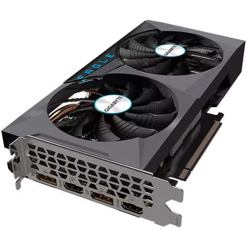 GIGABYTE Video Card NVidia GeForce RTX 3060 EAGLE OC (LHR) 12G GDDR6 12GB/192bit, PCI-E 4.0 x16, 2xHDMI, 2xDP, WINDFORCE 2X, RGB Fusion 2.0, Retail, LITE HASH RATE
