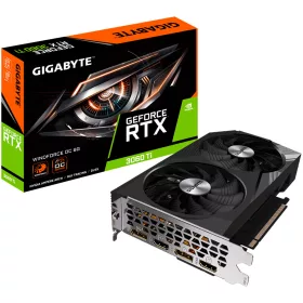   GIGABYTE Video Card NVIDIA GeForce RTX 3060 Ti WINDFORCE OC 8G, GDDR6 8GB/256bit, PCI-E 4.0 x16, 2x DP, 2x HDMI, WINDFORCE 2x, Protection backplate, LHR, ATX, Retail