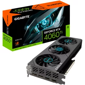   GIGABYTE Video Card NVIDIA GeForce RTX 4060 TI EAGLE 8G, GDDR6 8GB/128bit, PCI-E 4.0 x8, 2xHDMI, 2xDP, 1x8-pin, ATX 2-slot, Retail
