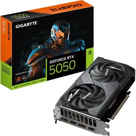 Gigabyte GeForce RTX 5050 WindForce2 OC 8GB GDDR6 128-bit low profile grafikus kártya