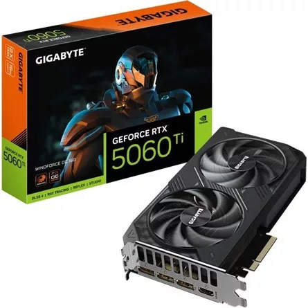 Gigabyte GeForce RTX 5060 Ti WindForce2 OC 16GB GDDR7 128-bit grafikus kártya