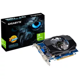   GIGABYTE Video Card NVidia GeForce GT 730 DDR3 2GB/64bit, 902MHz/1800MHz, PCI-E 2.0 x16, HDMI, DVI, VGA, Cooler(Double Slot), Retail