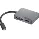 Lenovo Travel Hub Gen2 4-port 15W USB-C dokkoló (Storm Gray) szürke