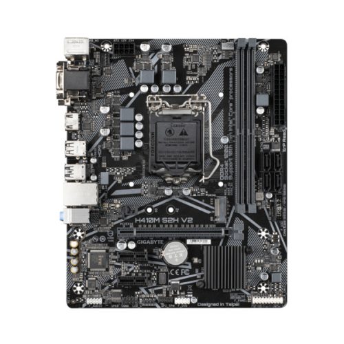Gigabyte Alaplap - Intel H410M S2H V2 s1200 (H470, 2xDDR4 2933MHz, 1xGBE LAN, 4xSATA3, M.2, 6xUSB2.0, 4xUSB3.2)