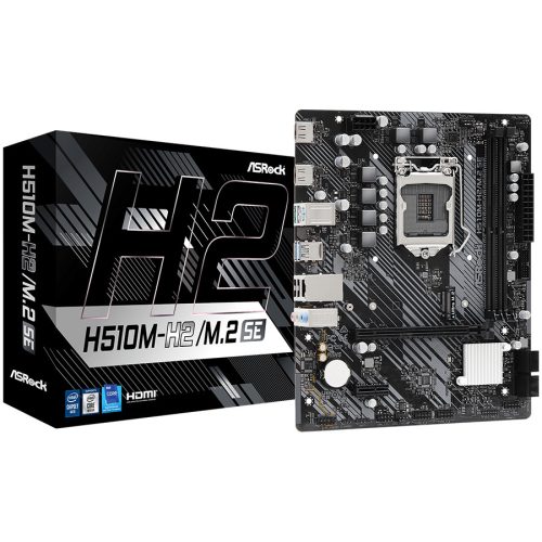 ASROCK MB LGA1200 H470 2 x DDR4 DIMM 1 x Ultra M.2 4 x SATA3 2 x HDMI Ports Micro ATX