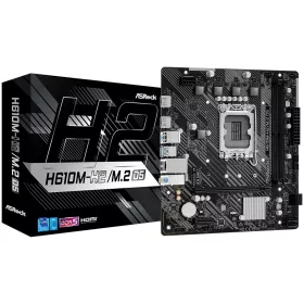   ASROCK MB Desktop H610M-H2/M.2, S1700, 2x DDR5, 1x PCIe 4.0 x16, 1x PCIe 3.0 x1, 1x SSD Ultra M.2 PCIe, 4x SATA3 6.0Gb/s, 4x USB 3.2, 6x USB 2.0, 1x VGA, 2x HDMI, 1x GLAN, mATX.