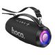 HOCO SURGE bluetooth hordozható hangszóró v5.3, LED jelzés + vállpánt, FEKETE