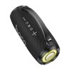 HOCO SURGE bluetooth hordozható hangszóró v5.3, LED jelzés + vállpánt, FEKETE