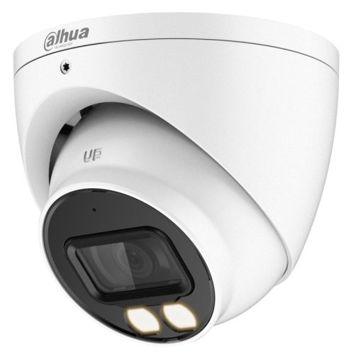 Dahua Analóg turretkamera - HAC-HDW1500T-IL-A (SmartColor, 5MP, 2,8mm, kültéri, IR40m+LED40m, IP67, mikrofon, 12VDC)