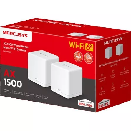 Mercusys Halo H60X AX1500 Dual-Band Wi-Fi mesh system kit (2db)